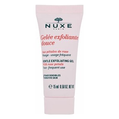 NUXE Rose Petals Cleanser Gentle Exfoliating Gel čisticí gel pro citlivou pleť 15 ml tester pro ženy