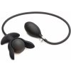 Master Series Dark Pearl Inflatable Vibrating Butt Plug Black