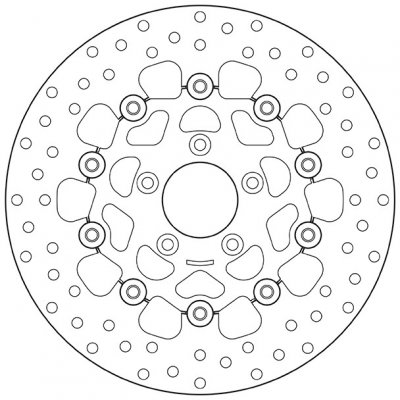 Predný brzdový kotúč Brembo HARLEY DAVIDSON 1200 XL 1200 SPORTSTER SPORT 2000 - 2003