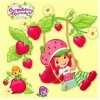 Strawberry Shortcake - omaľovánky štvorec s háčikom na zavesenie
