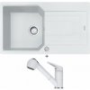 Franke UBG 611-86 biela ľad s excentrom + Franke FC 9547.094 NOVARA PLUS biela led