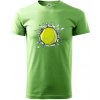 Tenisová loptička v triku - Klasické pánske tričko vyššej gramáže - S ( Trávová zelená )