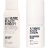 Authentic Beauty Concept Nude Powder Spray suchý púdrový sprej 12 g + Strong Hold Hairspray fixačný vlasový mini sprej 100 ml