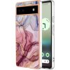 VSETKONAMOBIL 58516 IMD MARBLE Ochranný kryt Google Pixel 6a ROSE RED