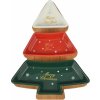 Siaki Collection Porcelánová servírovacia miska Christmas Tree 27x20 cm sada 3ks