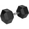Pogumovaná liatinová činka HEX 27,5 kg REBEL ACTIVE