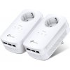 ABCtech TP-Link TL-PA8030P KIT, Powerline Starter Kit, průchozí zásuvka, 3 gigabit LAN (1300 Mbps)
