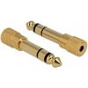 Delock adaptér stereo jack 6,35 mm samec na stereo jack 3,5 mm samica