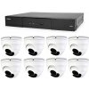 Kamerový set 1x AVTECH NVR AVH2109AX a 8x 2MPX Motorzoom IP Dome kamera AVTECH DGM2443SVSE + 8x Kábel UTP 1x RJ45 - 1x RJ45 Cat5e 15m!