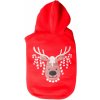 Flamingo Vánoční mikina pro psy červená 25cm