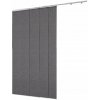 Panelové závesy Tmavosivé 4 panely 116-218 cm z polyesterovej tkaniny