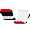 Lahti PRO Nízke ponožky 39/42 bielo červené 3ks/bal