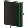 Diár BLACK GREEN denný A5 14,3x20,5cm 2026