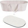 AHOJBABY Mojžíšův košík pro miminko Paper Dream white + matrac Airdream AHB11479