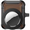 AppleKing 2v1 superodolný ochranný obal pre AirPods 1 / 2 / AirTag - hnedý - možnosť vrátiť tovar ZADARMO do 30tich dní