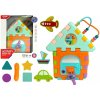LEAN TOYS Vzdelávací domček - triedič, labyrint - farebný