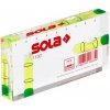 SOLA R100 vodováha vrecková, akrylové nerozbitné sklo, CNC frézované libely, 100/50/15mm