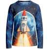 Takoy Panel na detské termo tričko s dlhým rukávom 140 vesmírna misia-NS-21720