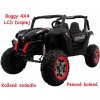 JOKO Elektrické autíčko Buggy 4x4 SuperStar, MP4 LCD displej, Penové kolesá, Dvojmiestne kožené sedadlo, USB, čierne