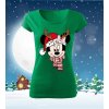 Dámske vianočné tričko Minnie