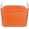 Vera Pelle 696 dámska kožená crossbody kabelka camel