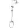 Kuchinox Sagra, sprchová súprava s ručnou a hlavovou sprchou, chrómová, LAV-PQR_00OB