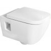 Geberit Selnova Square Rimfree WC so sedadlom SoftClose, biele
