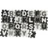 Bieco - Penová hracia podložka s abecedou - puzzle black & white - 26 ks