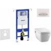 Geberit Duofix Modul na závesné WC s tlačidlom Sigma50, alpská biela + Tece One - sprchovacia toaleta a doska, Rimless, SoftClose 111.355.00.5 NT8