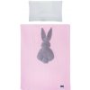 5-dielne posteľné obliečky Belisima Králiček 100/135 ružovo-sivé, Vhodnosť: Pre dievčatá