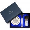 Taylor of Old Bond Street sada na holenie, holiaci strojček na Mach 3 + štetku Pure Badger + mydlo na holenie Sandalwood 150 g