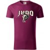 Judo v boji - Tričko z organickej bavlny - M ( Fuchsiová )