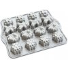 Nordic Ware Sviatočné čajové pečivo plat so 16 formičkami strieborná sivá 0,7l