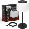 Stolná lampa Smartled, biela/čierna, výkon do 2 W
