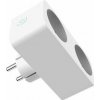 Immax 07751L smart vnútorná dvojitá zásuvka, 3680W/16A, WiFi, biela