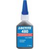 Loctite 480 50g - sekundové lepidlo, tvrdené, čierne, pomalé LOCTITE 1437132