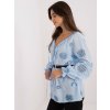 LAKERTA Blúzka -LK-BZ-509747.80 Farba: modrá - svetlo, Veľkosť: S/M