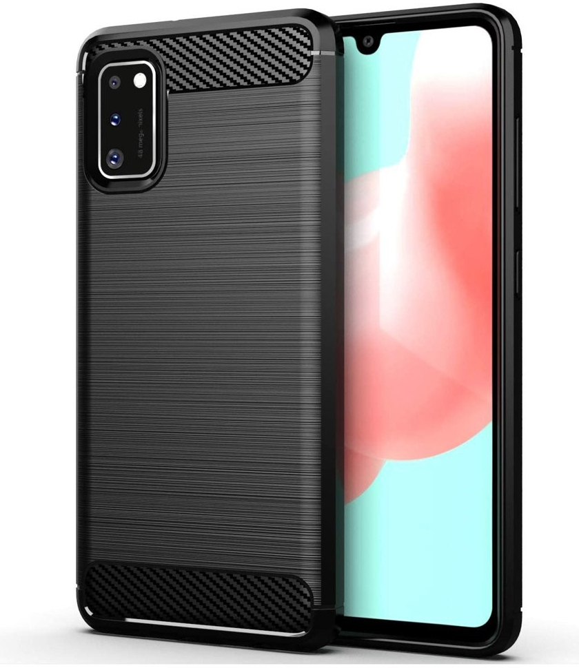 Púzdro IZMAEL Samsung Galaxy A11 Carbon Bush TPU čierne