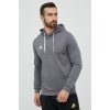 mikina adidas Performance Entrada 22 pánska, šedá farba, s kapucňou, jednofarebná, HB0578