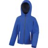 Result Bunda s kapucí R 224JY, softshellová, dětská COT30224J88503-royal/navy L Modrá/navy