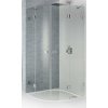 Riho Scandic sprchovací kút 90x90 cm polkruhová čierna matné/priehľadné sklo G001107121