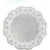 WIMEX s.r.o. Dekoračná krajka (PAP) okrúhla biela Ø28cm [100 ks]