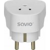 Savio Cestovní adaptér, US zásuvka, EU zástrčka AP-01