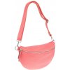 NovaKabelka.sk Reni Grande Rosa kožená talianska crossbody kabelka ružová