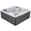 Lovia vířivá vaňa pre 5 osob 220x220x88 cm - L501 Opláštění: Grey, Barva akrylátu: White Marble