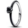 Pandora Originálny čierny prsteň zo striebra ME 193088C01 48 mm