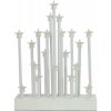 svícen vánoční el.20 svíček LED, hvězda, dřev.BÍ, 22,3x29,5x5cm