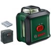 BOSCH UniversalLevel 360 PREMIUM křížový laser, zelený paprsek, dosah 24m, stativ TT150, držák MM3 0603663E07