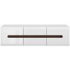 BRW Tv stolík AZTECA TRIO RTV2D2S/4/15 biela/biely lesk drevo 150 cm x 43 cm x 47 cm