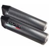 Dual slip-on exhaust GPR FURORE D.125.1.FUPO Matte Black including removable db killers, link pipes and catalysts